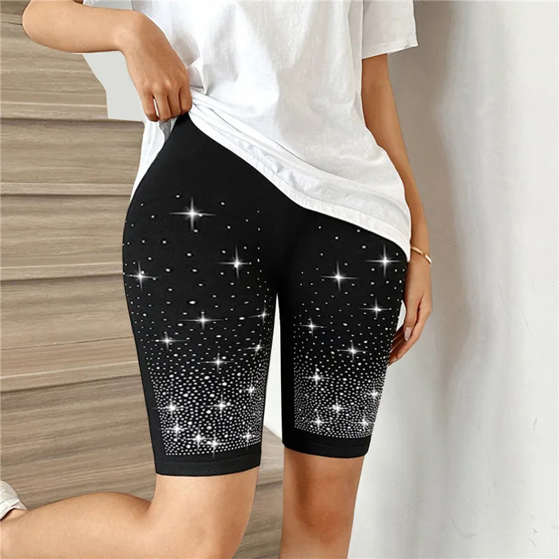 Women Thin Fitness Short Pants Ladies High-Waist Summer Shorts Bottom Biker Cycling Shorts Bodycon Streetwear female Clothing