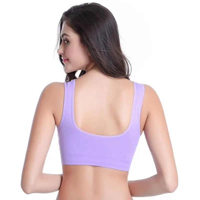 Women Sport Yoga Bra Running Vest Gym Workout Underwear Padded Crop Tops Female Sportswear Brassiere Push Up Fitness Bras