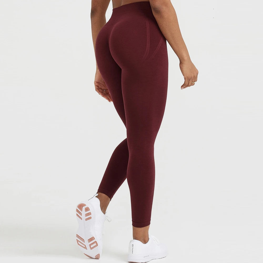 Effortless Seamless Leggings Women Scrunch Butt Gym Leggings High Waist Yoga Pants Sports Leggings Booty Fitness Workout Tights
