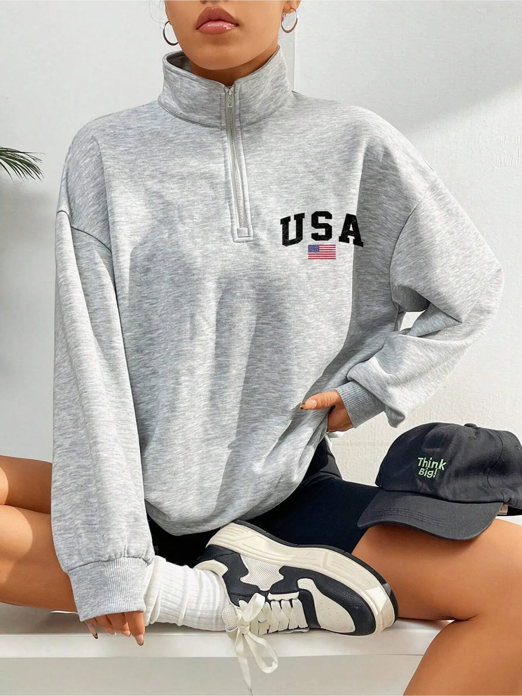 women Hoodies Hip Hop Street Casual Printed Hoodie Oversize Loose New Sweatshirts Autumn Warm Fleece Clothing All-Season Machine