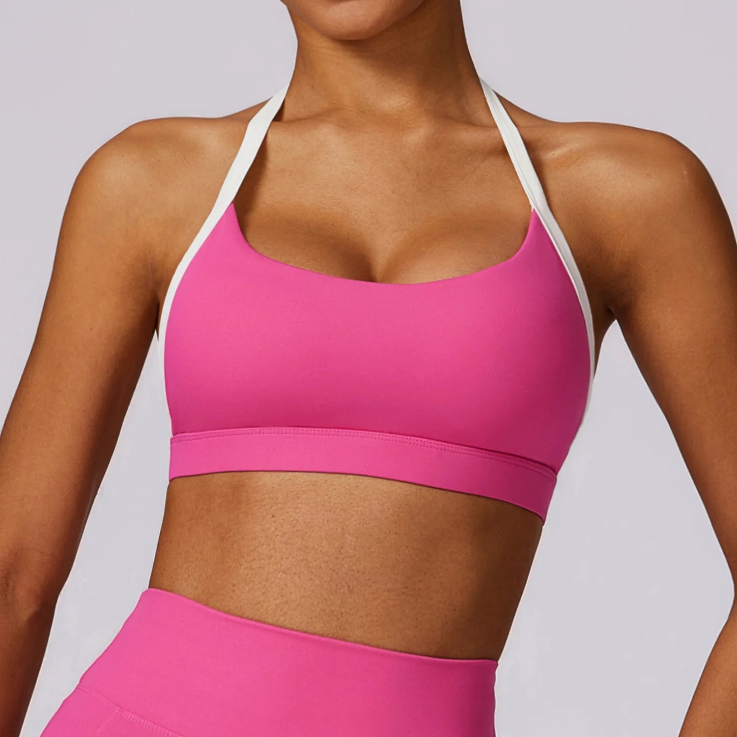 Women Sports Bra Halter Top Push Up Fitness Yoga Bra Workout Underwear Sport Tops For Women Breathable Running Vest Gym Wear